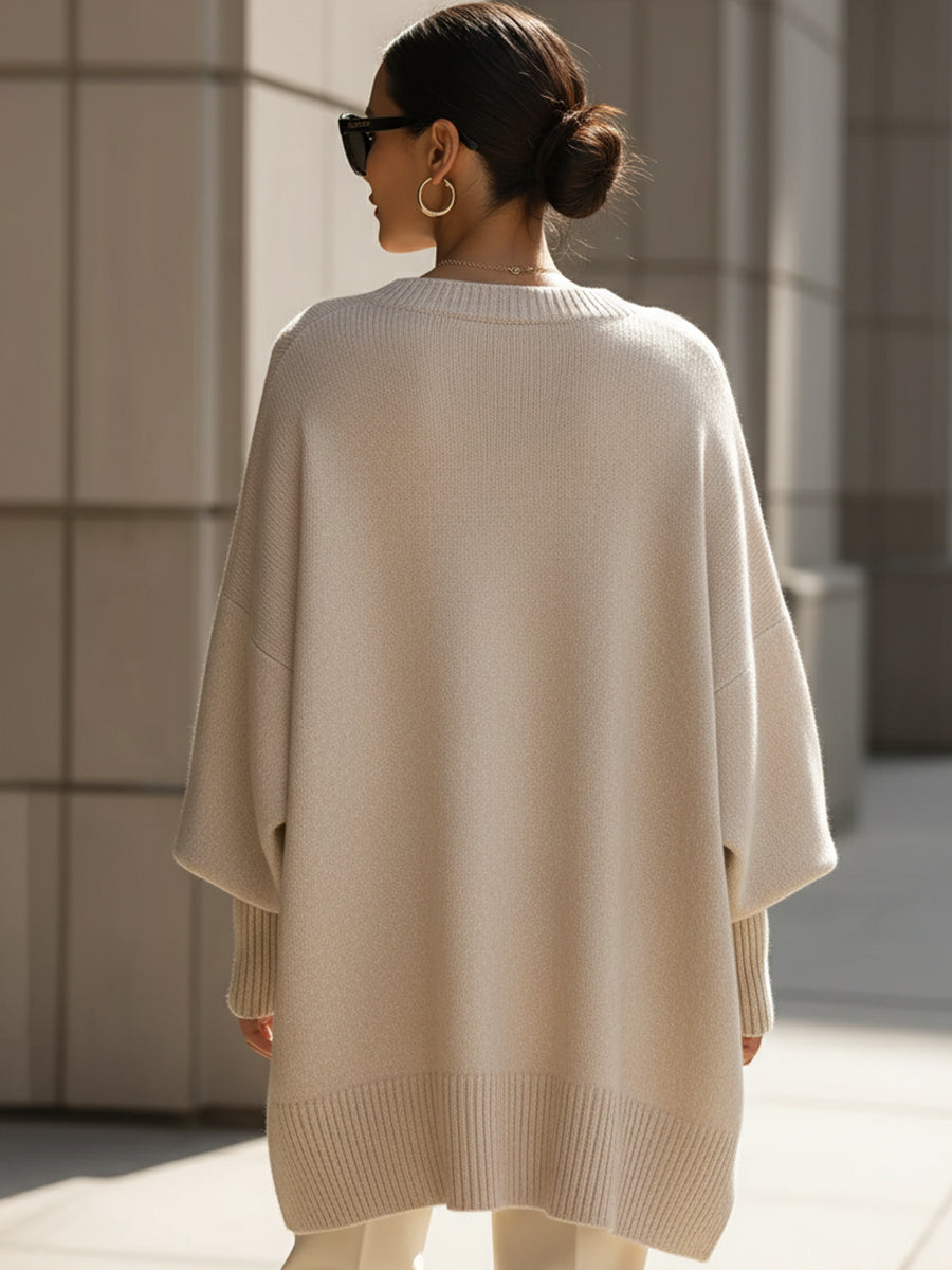 Ludovica | Suéter Oversize con Cuello Ancho