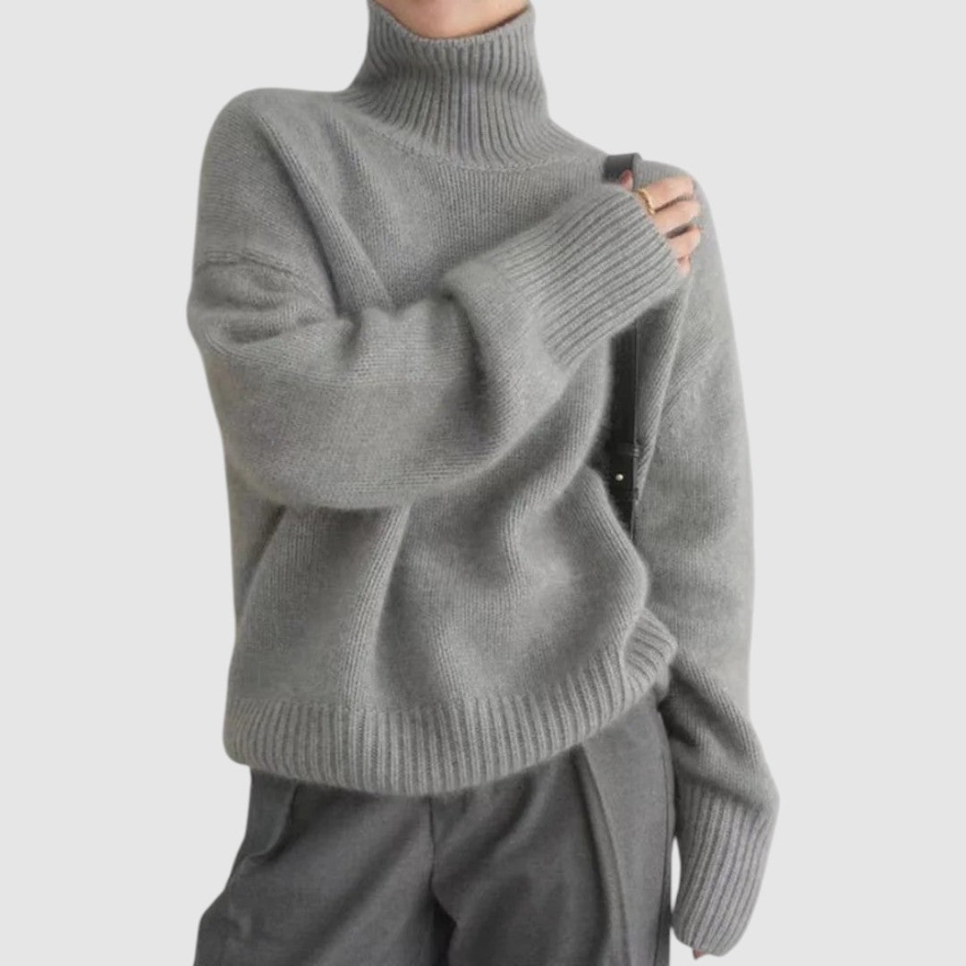 Isa - Suéter de cachemire con cuello alto