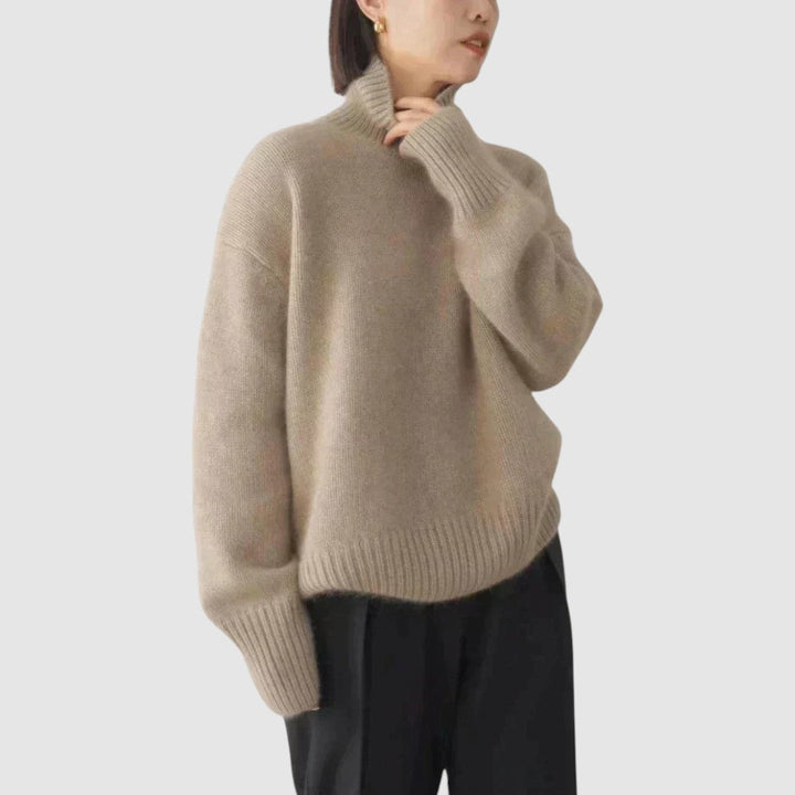 Isa - Suéter de cachemire con cuello alto