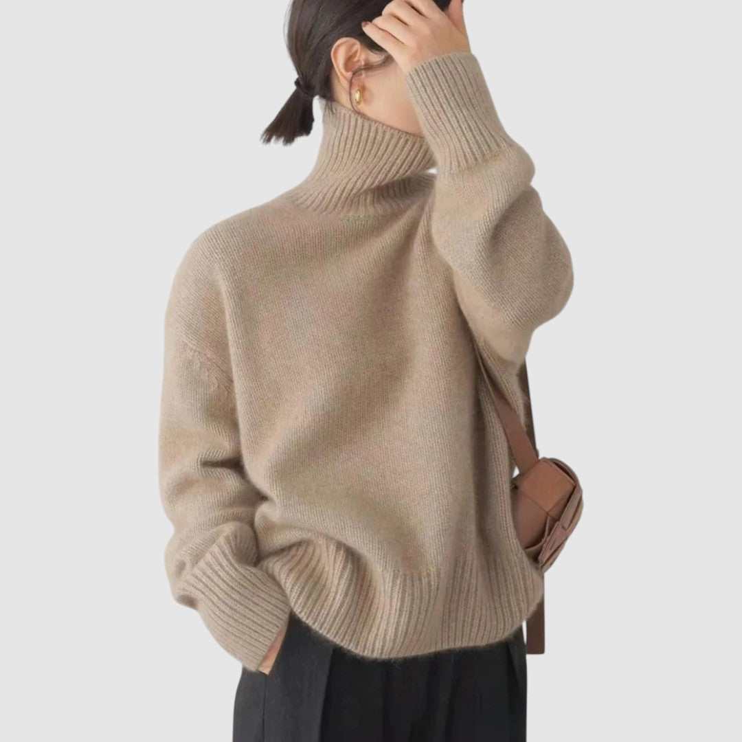 Isa - Suéter de cachemire con cuello alto