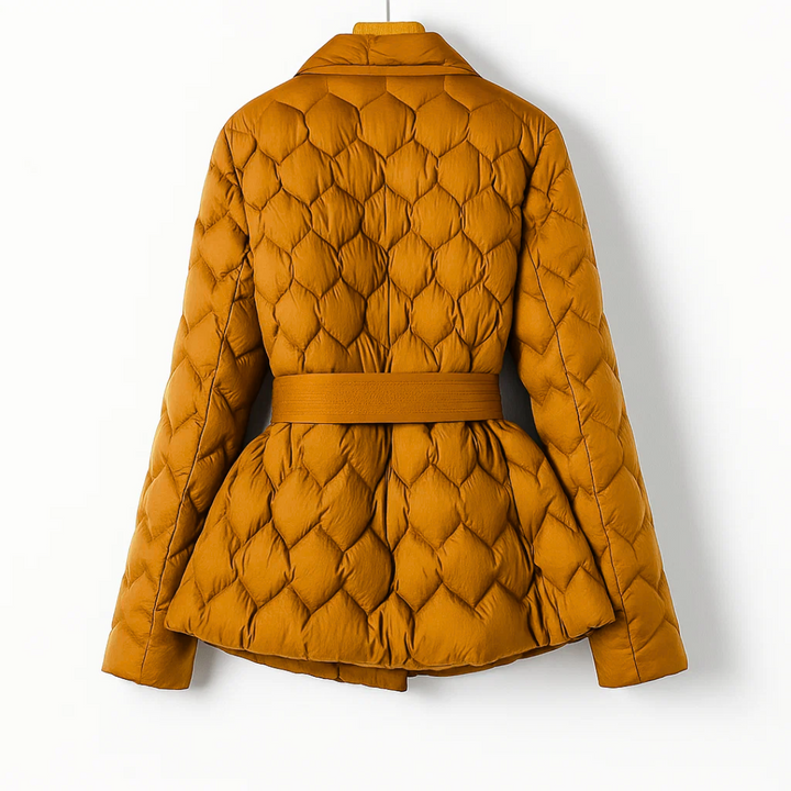 Sophia™ | Chaqueta acolchada con cinturón en la cintura
