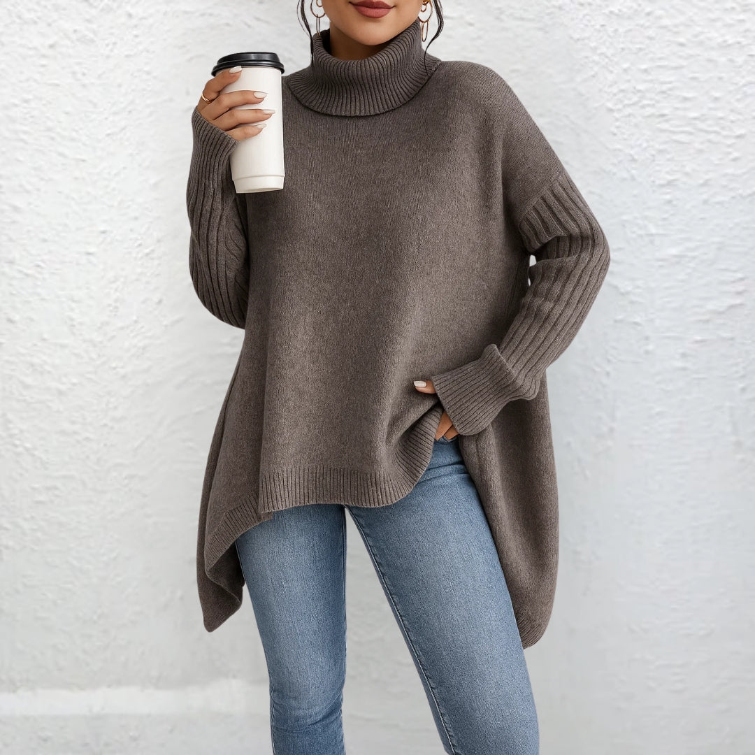 Brigit™ | Suéter de cuello alto casual