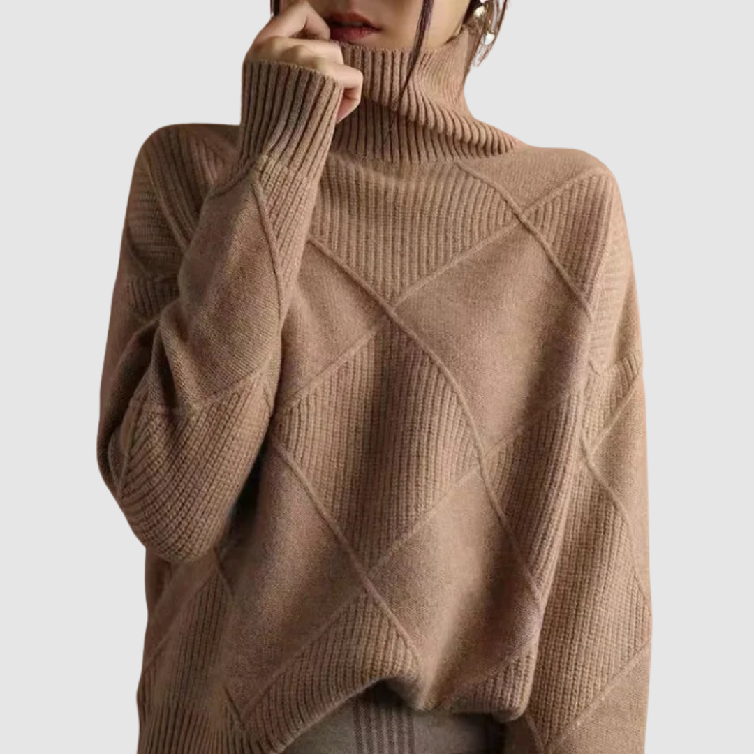 Ester - Suéter de punto con cuello alto