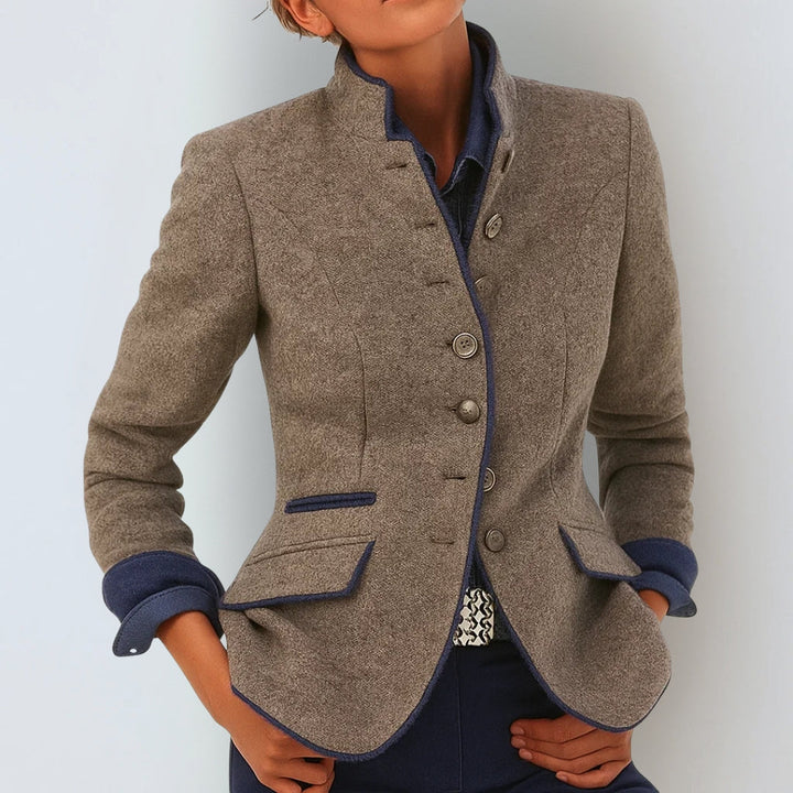 Anja™ | Elegante cárdigan de cuello alto