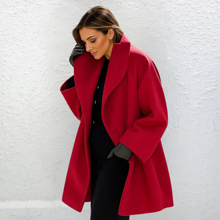 Anja™ | Abrigo largo de lana elegante