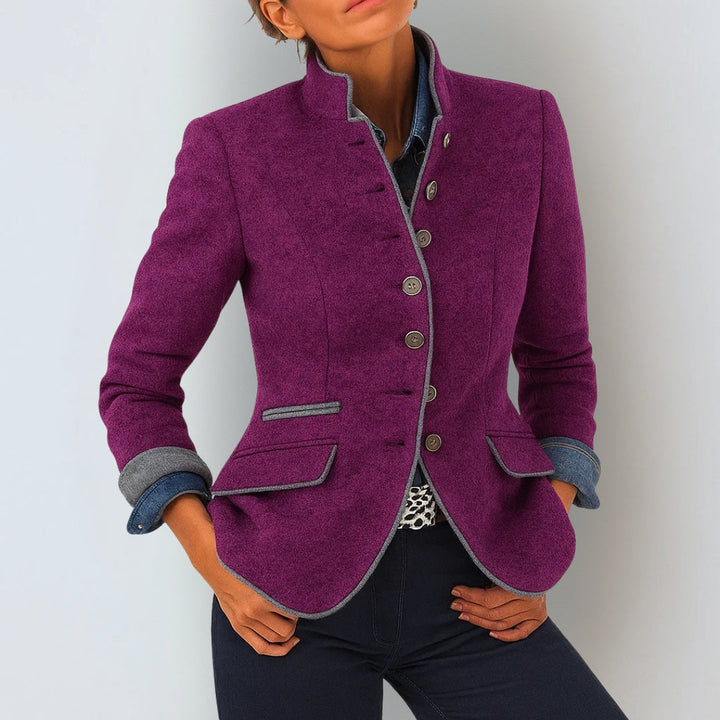 Anja™ | Elegante cárdigan de cuello alto