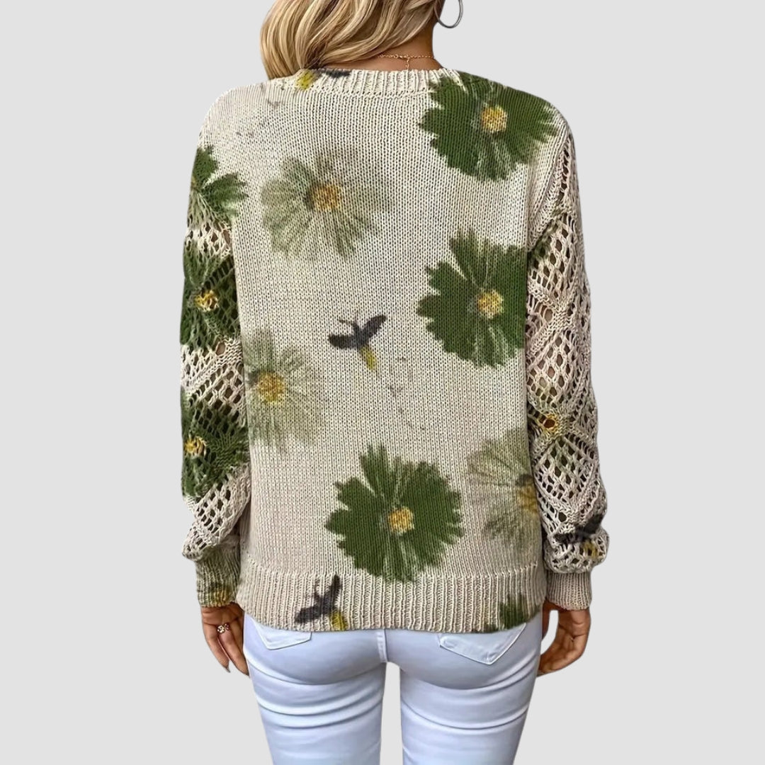 Martina™ | Suéter elegante con estampado floral