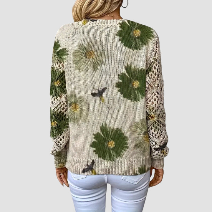 Martina™ | Suéter elegante con estampado floral