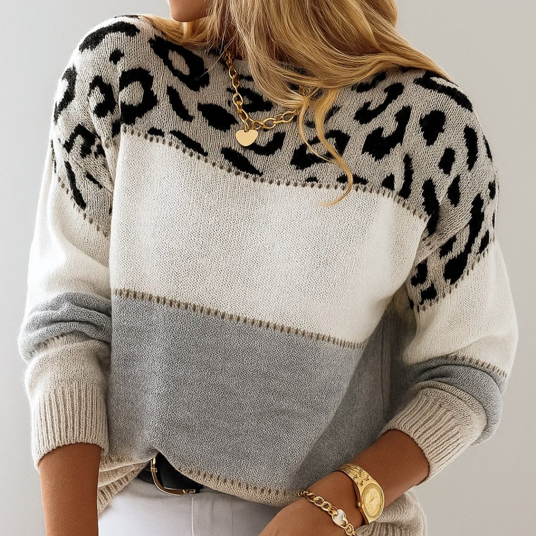Sofia™ | Suéter casual con estampado de leopardo