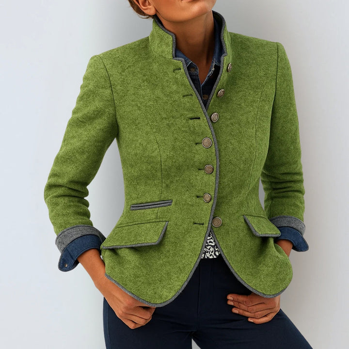 Anja™ | Elegante cárdigan de cuello alto