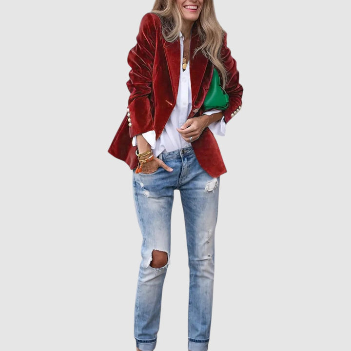 Natálie - Chaqueta de terciopelo elegante