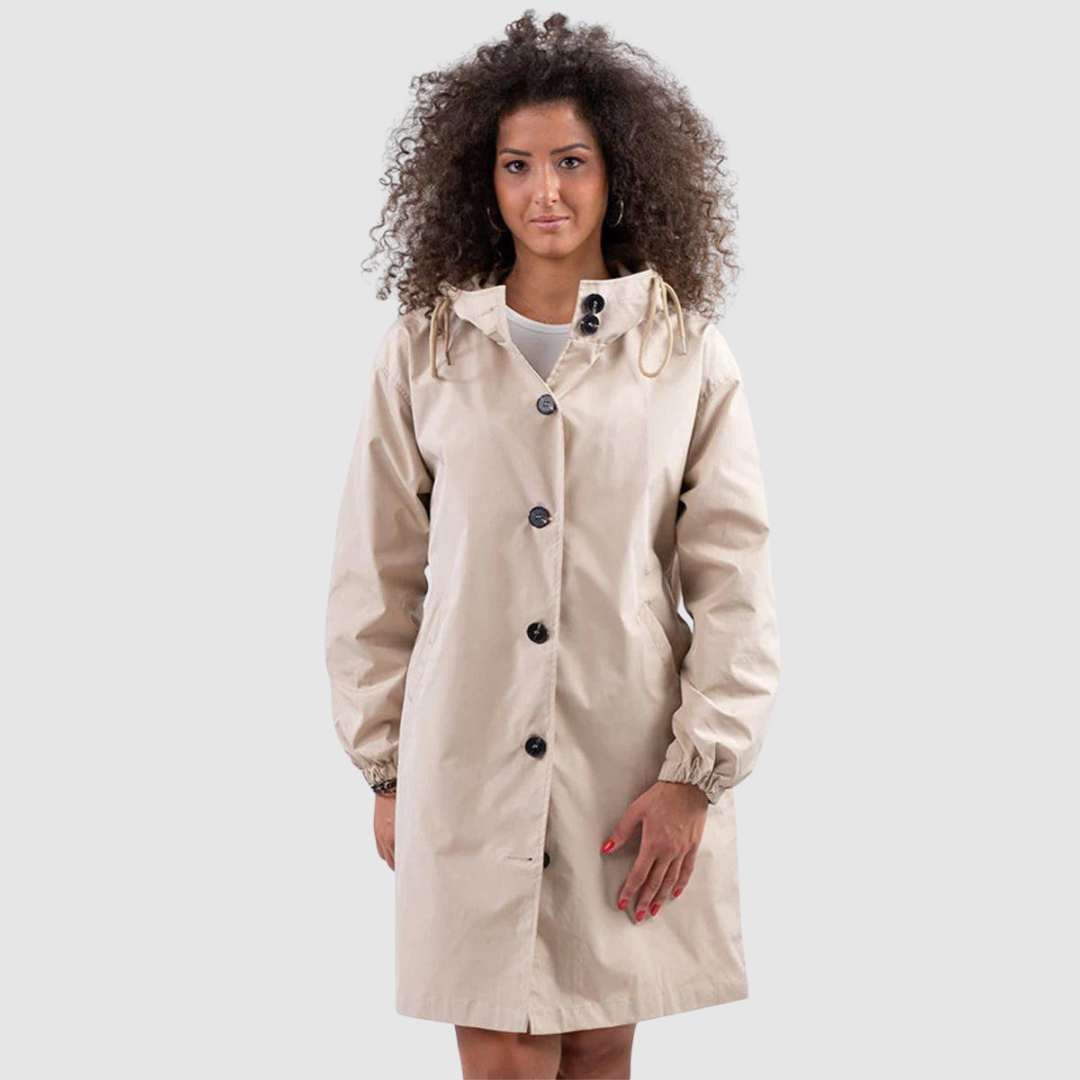 Lucie - Chaqueta moderna, oversize e impermeable