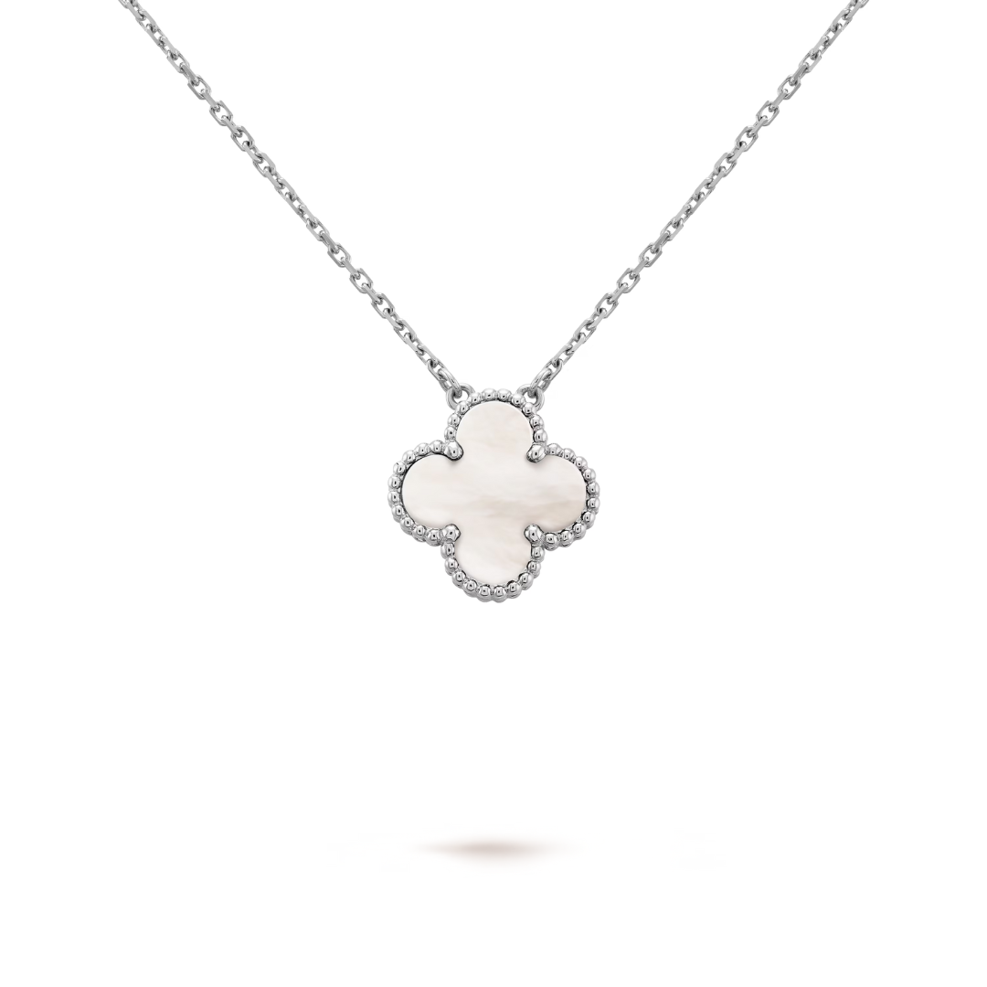 KLEEBLATT | Collar Blanco/Plata