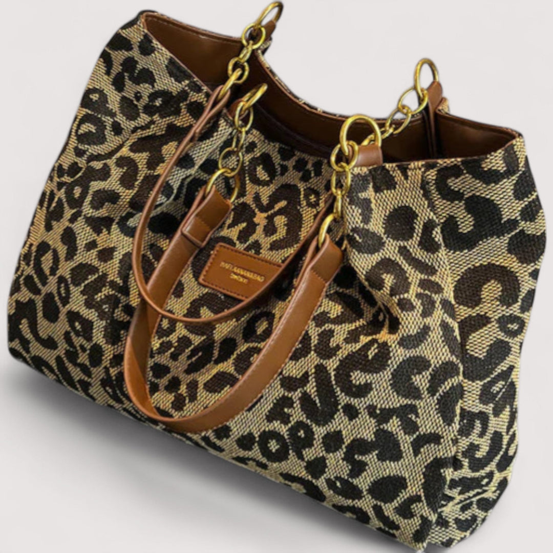 Leopardo – Bolsa de compras de tela de leopardo