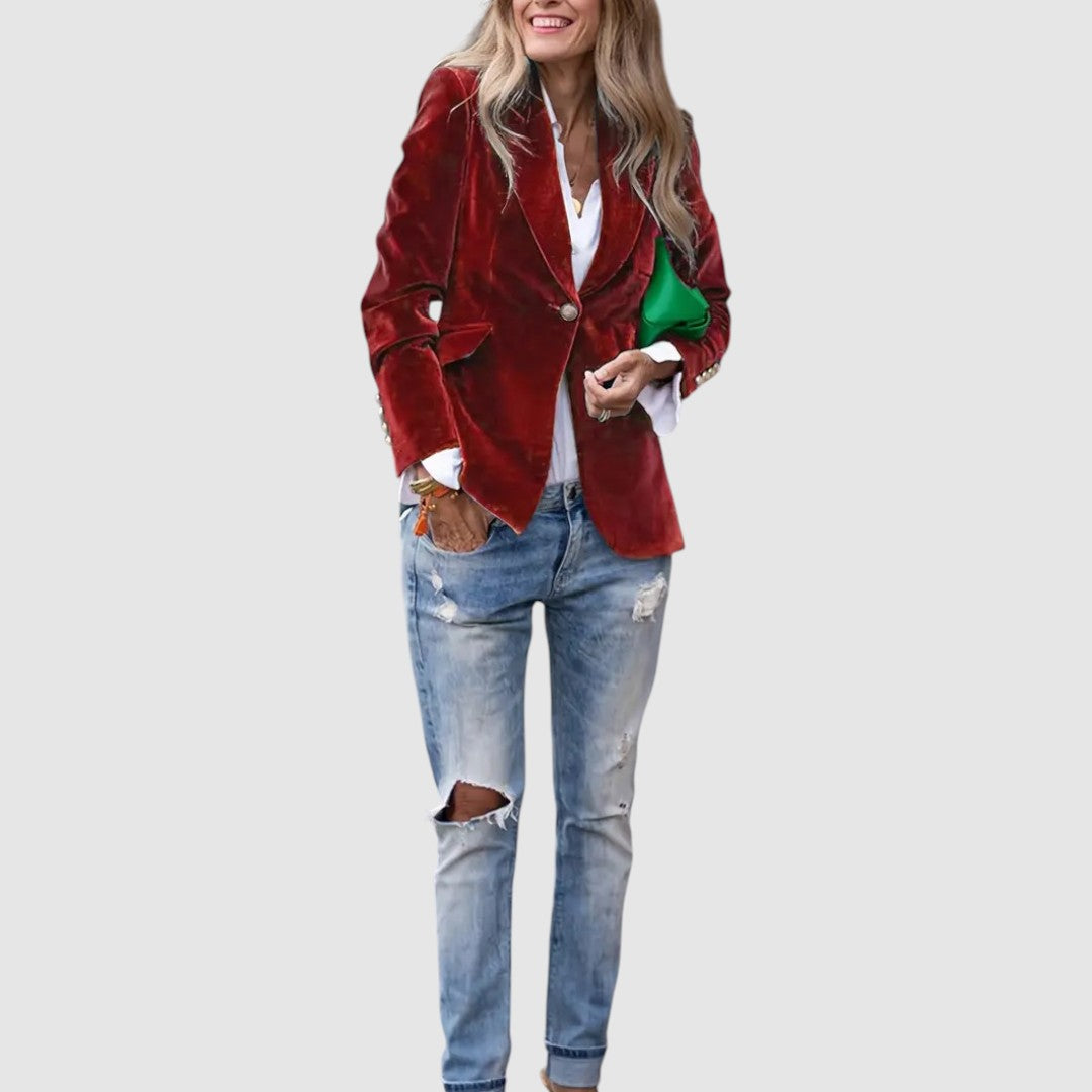 Natálie - Chaqueta de terciopelo elegante