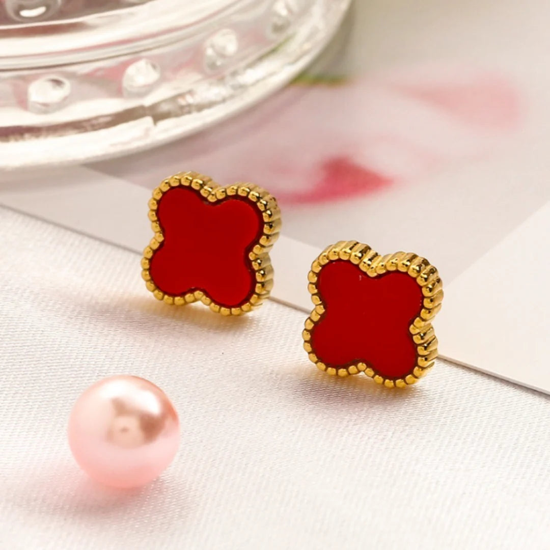 KLEEBLATT | Pendientes rojos