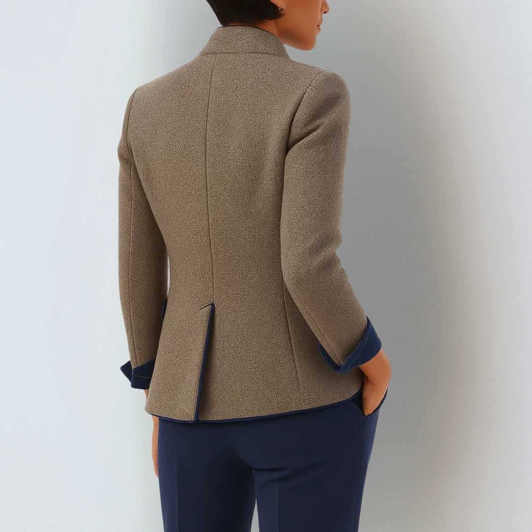 Anja™ | Elegante cárdigan de cuello alto