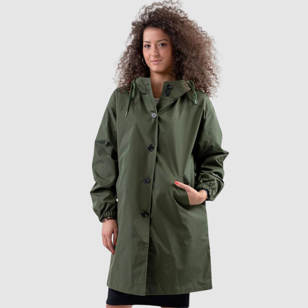 Lucie - Chaqueta moderna, oversize e impermeable