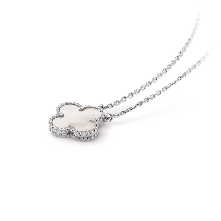 KLEEBLATT | Collar Blanco/Plata