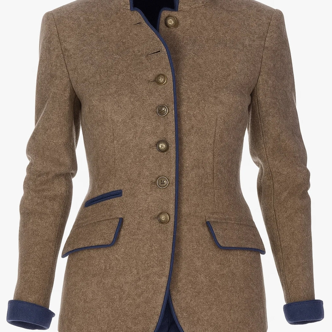 Anja™ | Elegante cárdigan de cuello alto