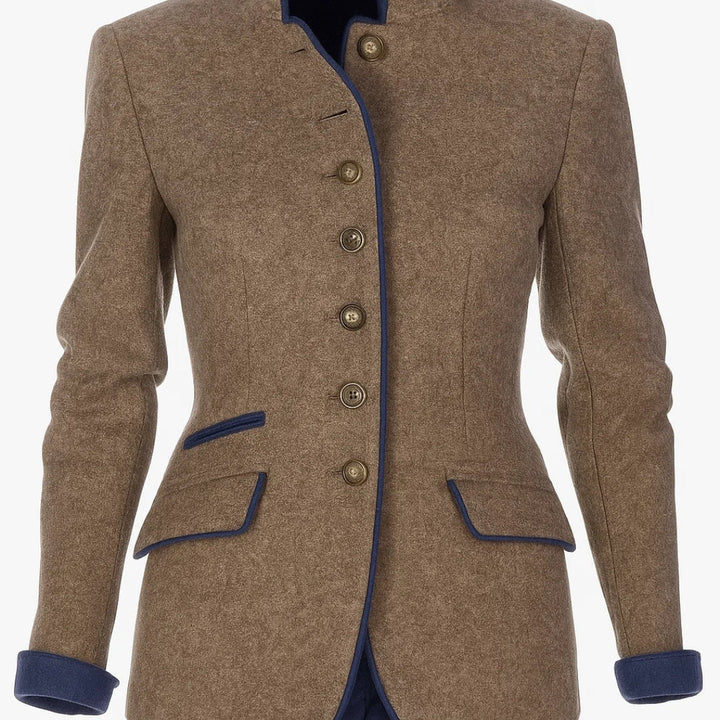 Anja™ | Elegante cárdigan de cuello alto