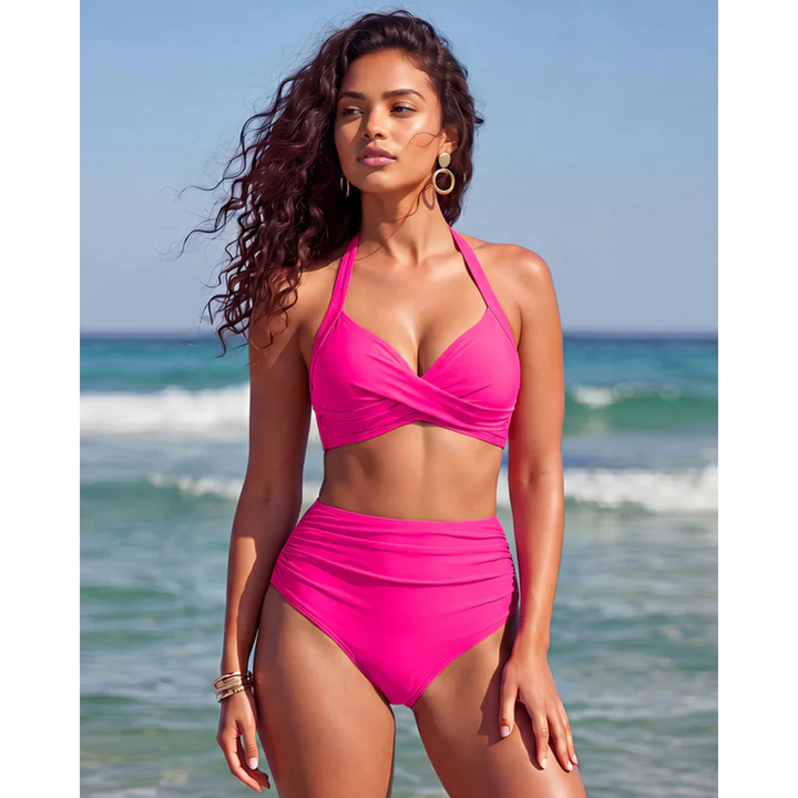 Sabine | Bikini de talle alto 2-en-1 con control de abdomen