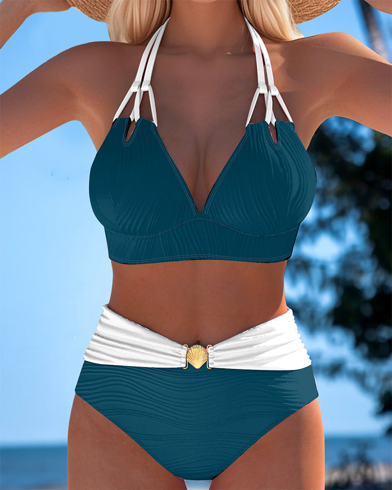 Lily | Traje de baño con tirantes contrastantes