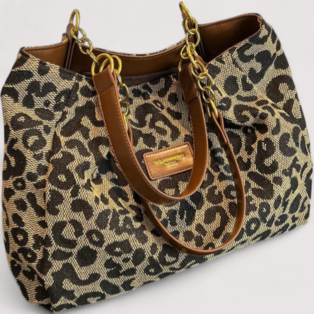 Leopardo – Bolsa de compras de tela de leopardo