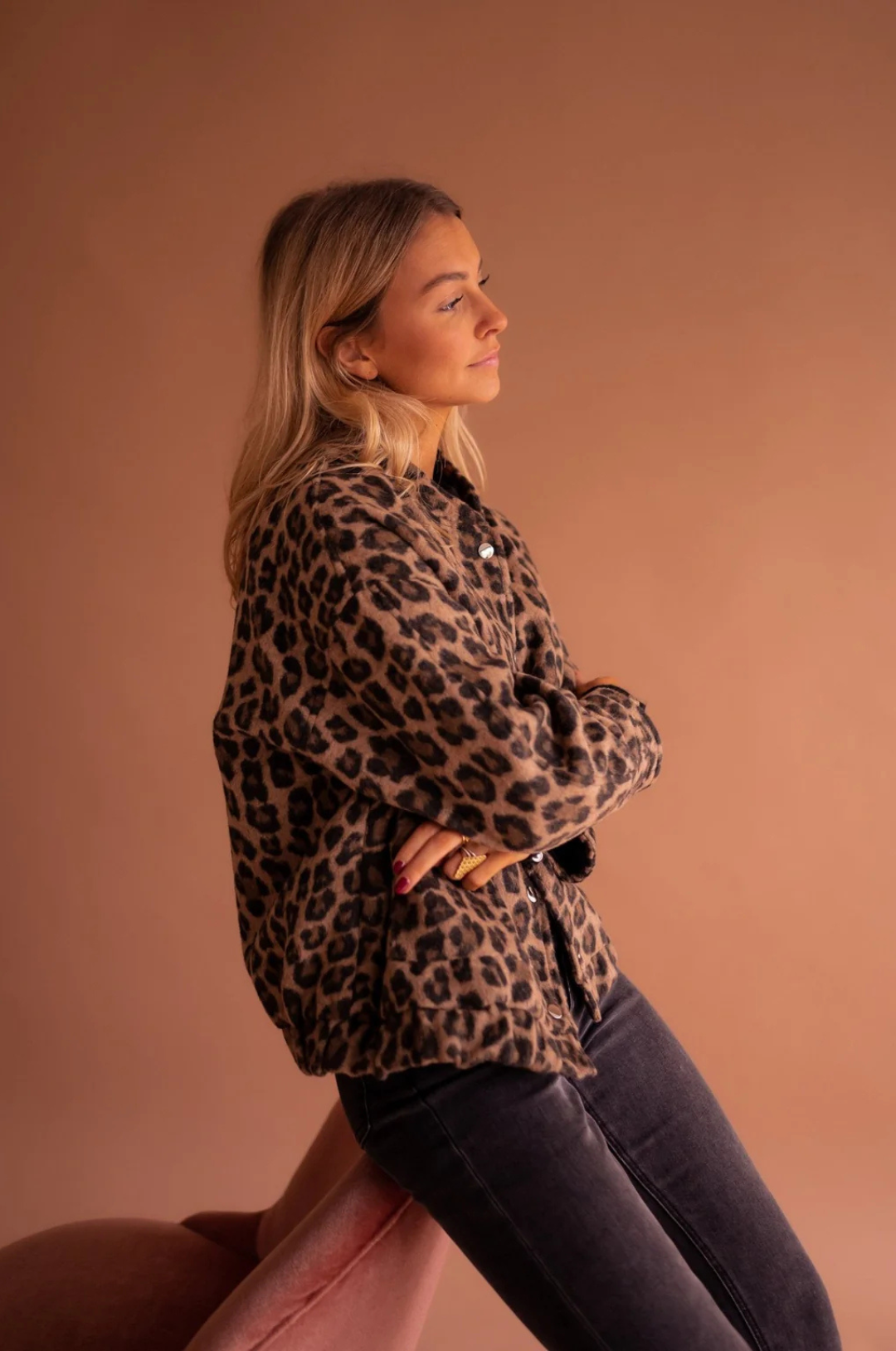 Susanne™ | Chaqueta de moda con estampado de leopardo