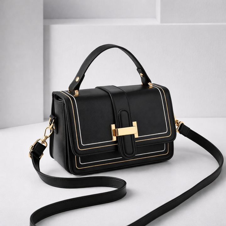 Luna Paris - Bolso de mano de cuero elegante
