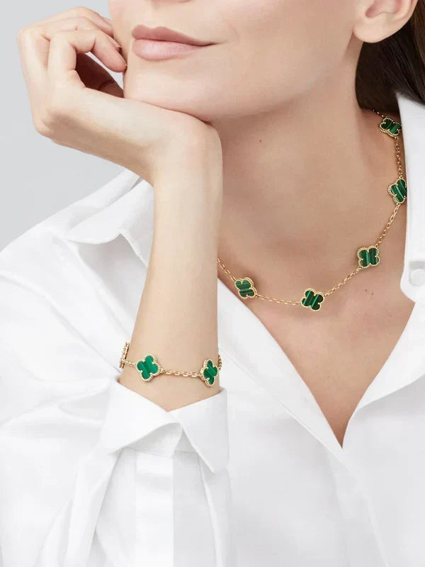 KLEEBLATT | Collar Verde con 10 Motivos