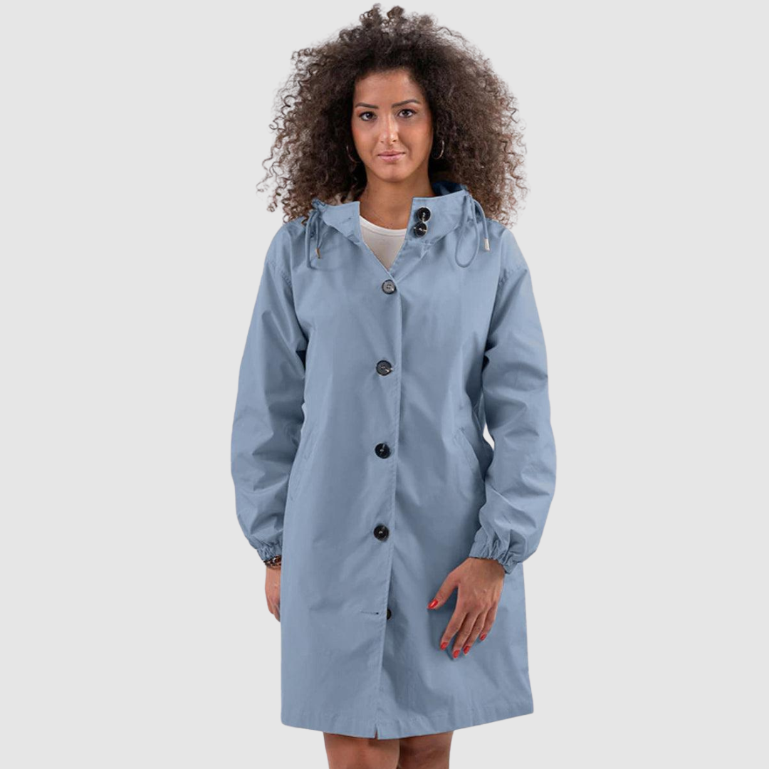 Lucie - Chaqueta moderna, oversize e impermeable