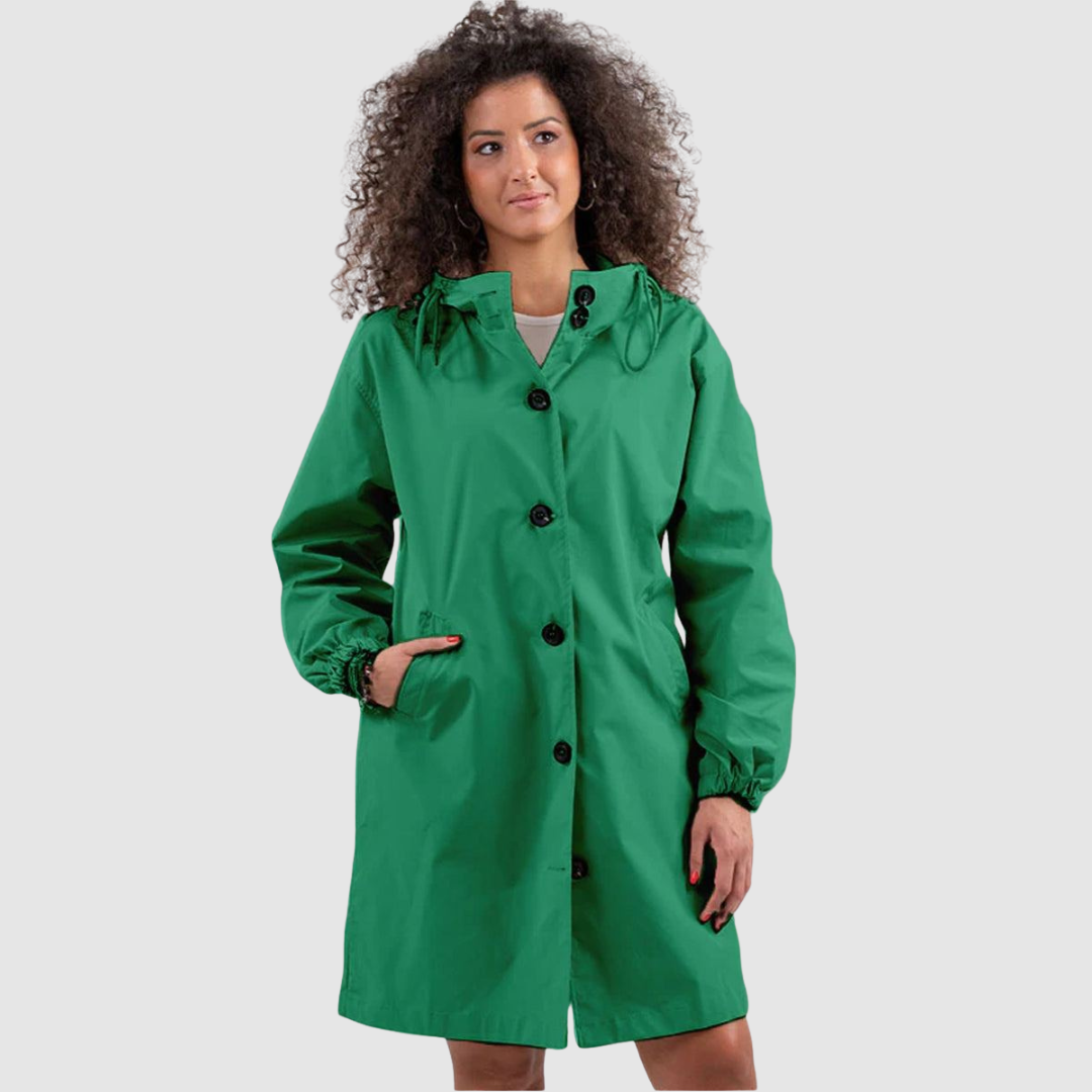 Lucie - Chaqueta moderna, oversize e impermeable