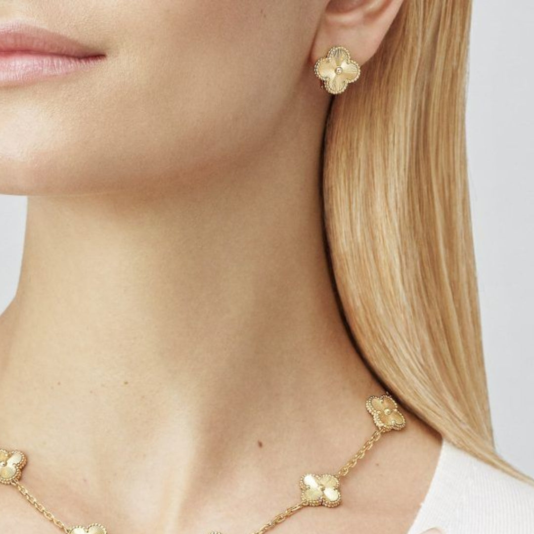 KLEEBLATT | Pendientes de oro