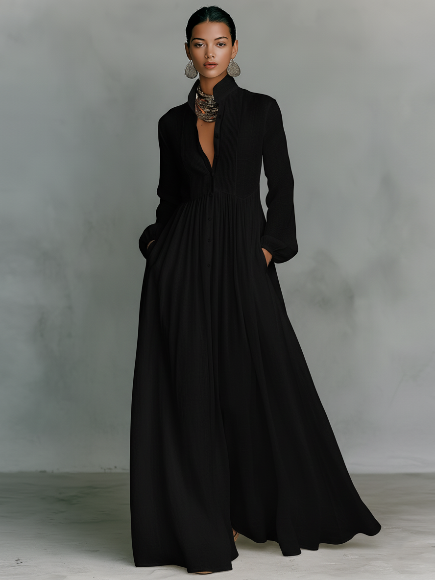 Ropa Maxi Patchwork Cuello Alto