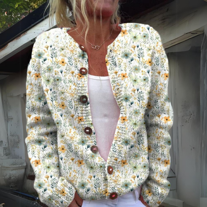 Leilani™ - Un cárdigan más cálido y hermoso con estampado floral
