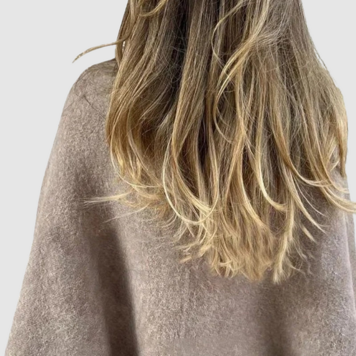 Jasmína - Abrigo con escote casual