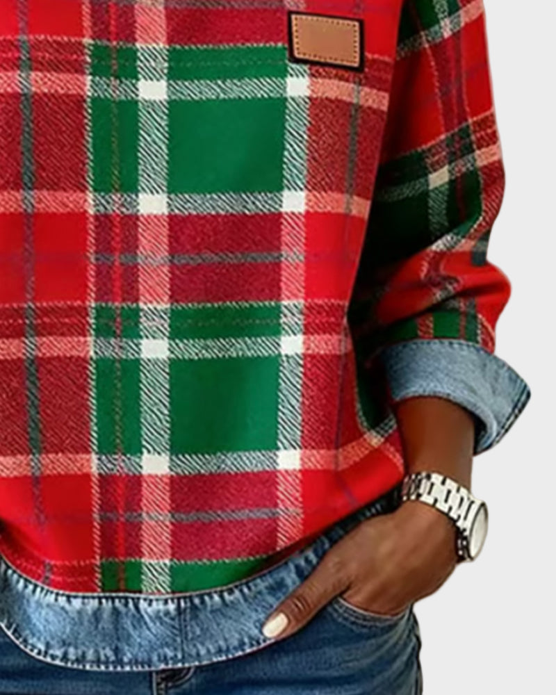 Ivy – Sudadera de Motivo Patchwork para Mujer