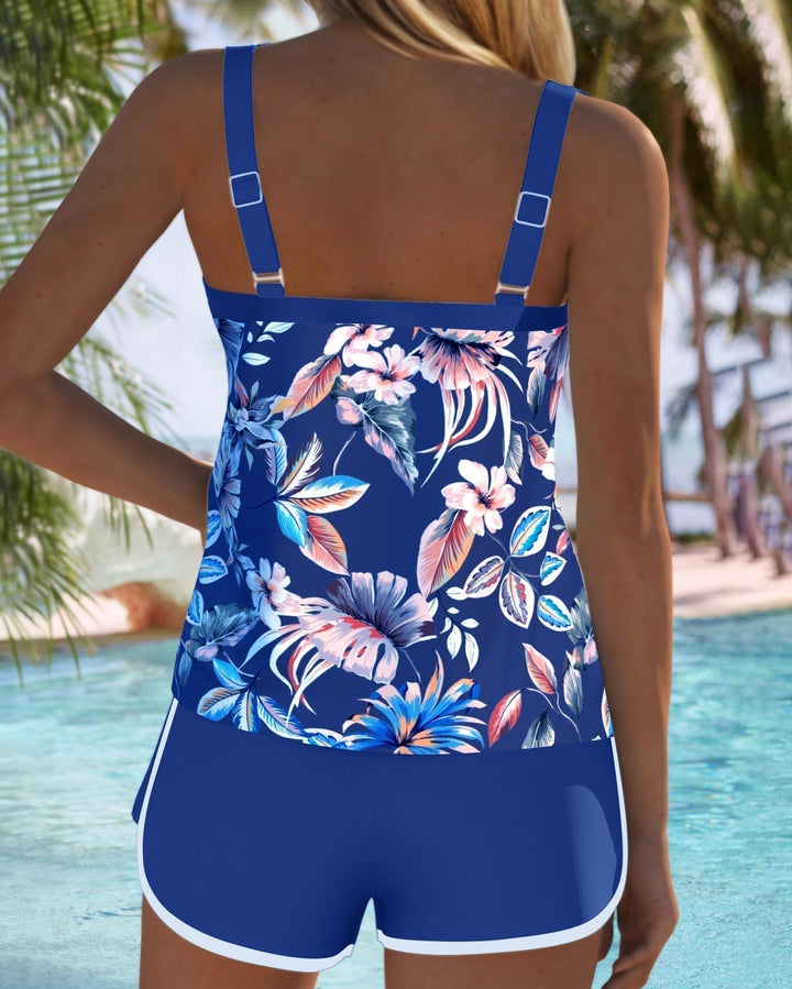 Imke | Tankini sin mangas estampado