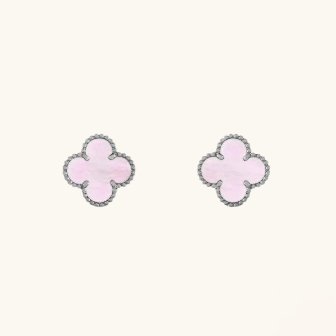 KLEEBLATT | Pendientes Rosa/Plata