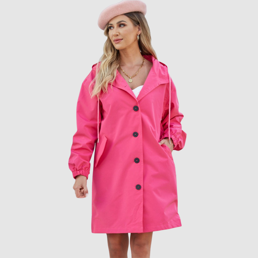 Lucie - Chaqueta moderna, oversize e impermeable