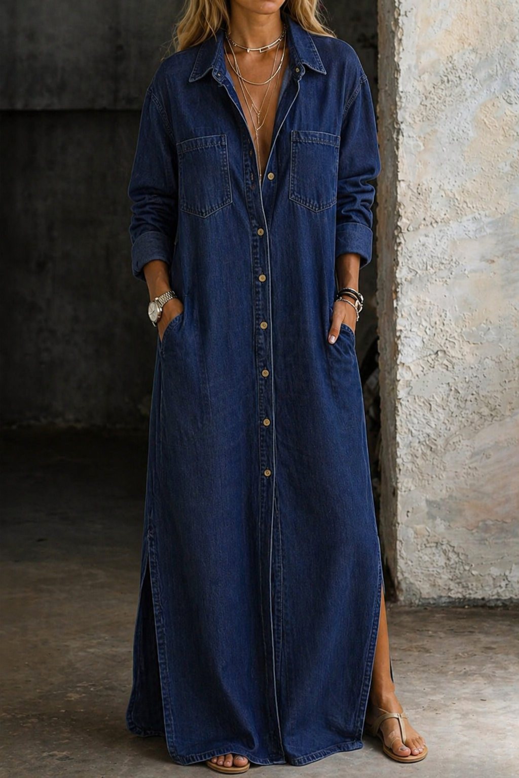 Mila | Vestido Maxi de Denim