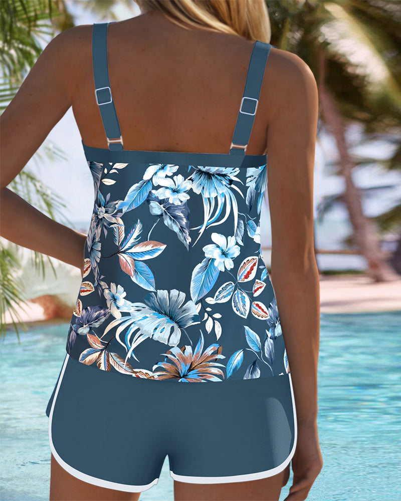 Imke | Tankini sin mangas estampado