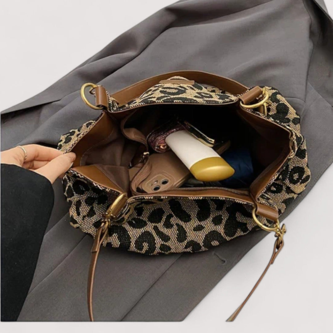 Leopardo – Bolsa de compras de tela de leopardo