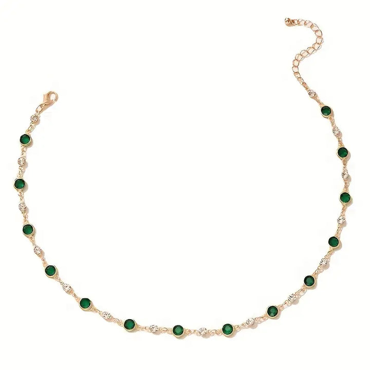 Collar Péndulo Esmeralda Verde