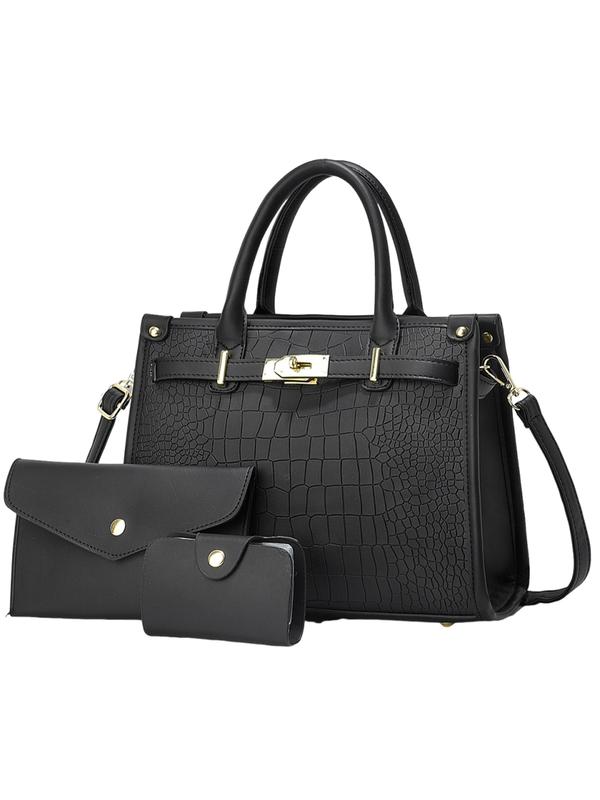 Bella Borsa - Bolso de hombro de cuero de cocodrilo
