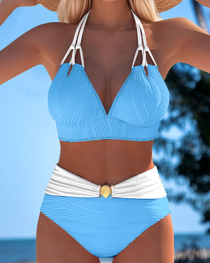 Lily | Traje de baño con tirantes contrastantes