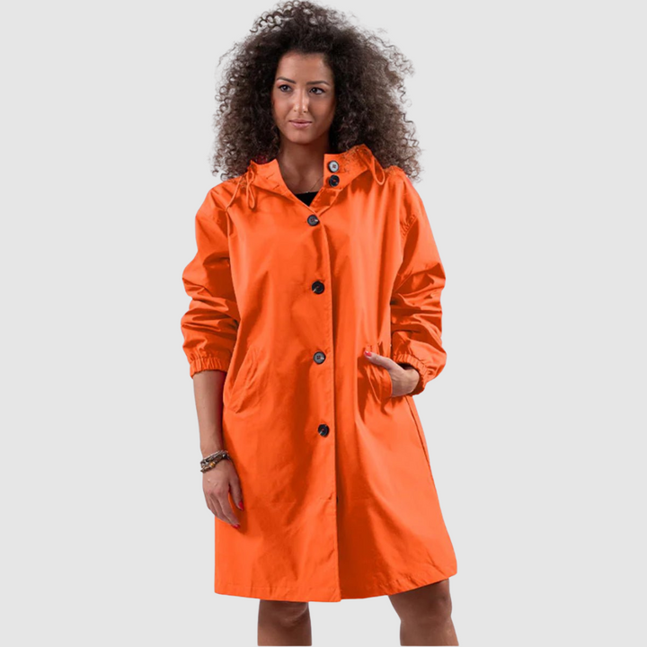 Lucie - Chaqueta moderna, oversize e impermeable