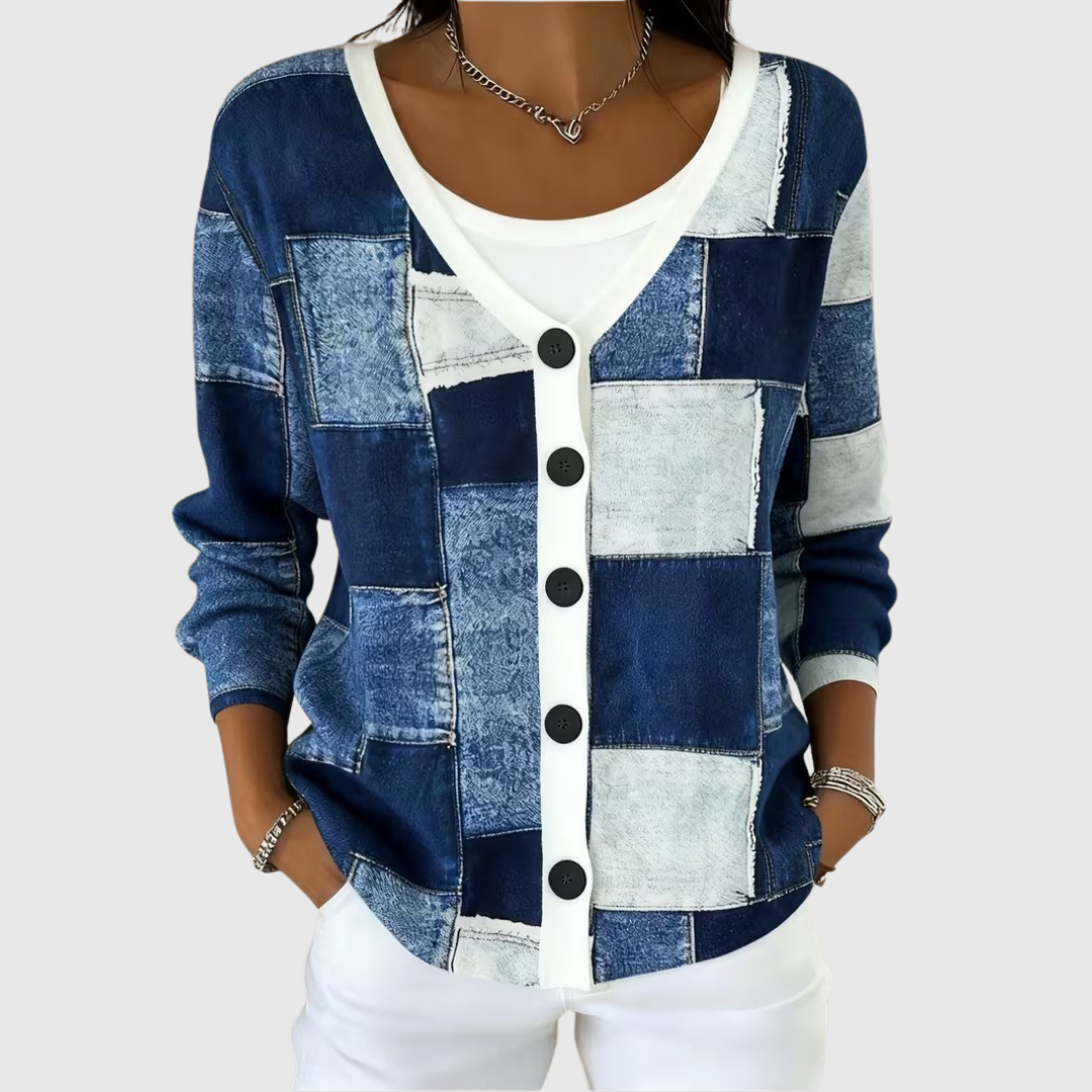 Cardigan de Tricot Confortable con Botones