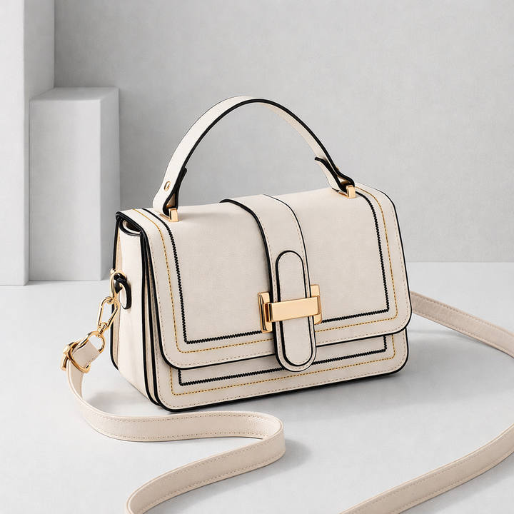 Luna Paris - Bolso de mano de cuero elegante
